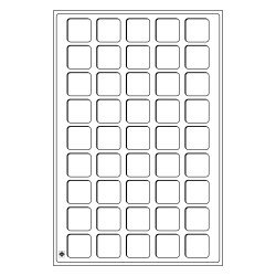 Leuchtturm 346588 Bandeja L para 45 monedas de 3 31 mm Ø, granate
