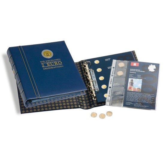 Leuchtturm 346619 Álbum preimpreso “Monedas commemorativas alemana de 2 euros”, tomo 1 – sin contenido