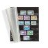 Leuchtturm 346724 Hojas clasificadoras OMEGA, catón negro, 6 bandas transp., hoja protectora brillatina