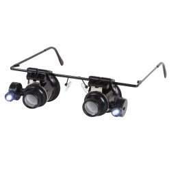 Leucthturm 347993 Gafas lupa BINOKEL con 20 aumentos y LED Leucthturm 347993 Gafas lupa BINOKEL con 20 aumentos y LED