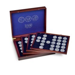Leuchtturm 349906 Estuche VOLTERRA QUATTRO para 104 monedas conmemorativas alemanas de 10 euros en cápsulas Leuchtturm 349906 Estuche VOLTERRA QUATTRO para 104 monedas conmemorativas alemanas de 10 euros en cápsulas