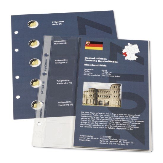 Leuchtturm 354460 suplemento 2017 p. CLOP2EUROD1 -Rheinland-Pfalz- Leuchtturm 354460 suplemento 2017 p. CLOP2EUROD1 -Rheinland-Pfalz-