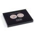 Leuchtturm 355931 Estuche para 30 monedas de colección alemana de 5 euros en cápsulas, negro
