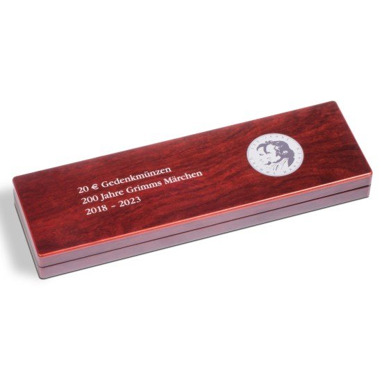 Leuchtturm 357326 Estuche VOLTERRA p. monedas conmemorativas alemanas 20euros “Cuentos de Grimm” 2018–2023