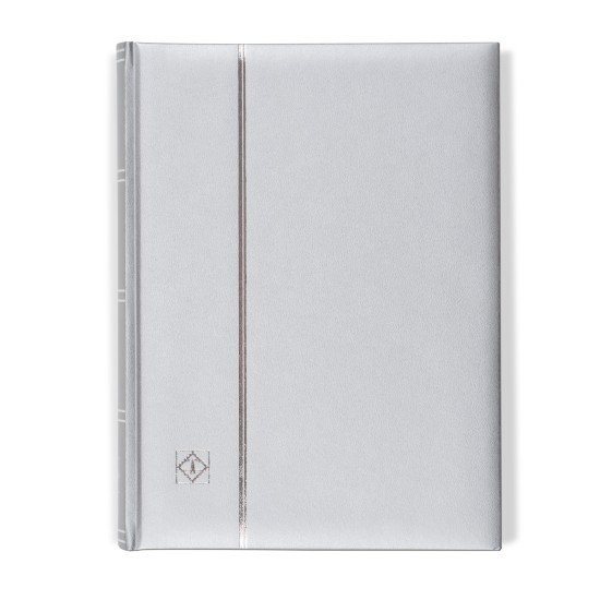 Leuchtturm 358059 Clasificador COMFORT, Din A4, páginas negras, tapa acolchada, plateado