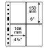 Leuchtturm 358076 Hojas de plástico SH 312, 4 bolsas para tarjetas postales (A6), PP, claro, paquete de 50