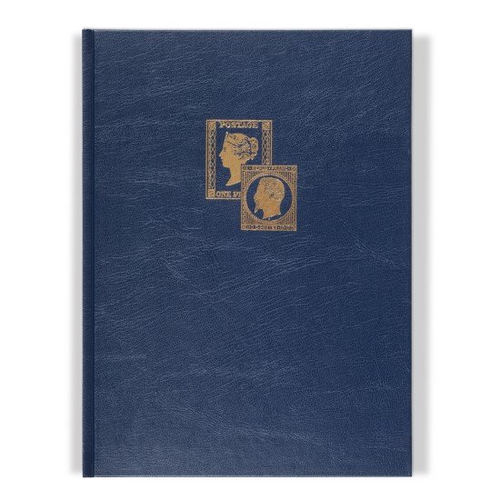 Leuchtturm 359001 Clasificador TRADITION, DIN A4, 16 página blancas, tapa no acolchada, azul, juego de 2