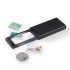 Leuchtturm 359054 Lupa desplegable-LED con 2.5 y 45 aumentos, negro