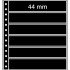 Leuchtturm 359391 Hojas-R, 6 división, negro, paq. de 5