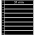 Leuchtturm 359393 Hojas-R, 8 división, negro, paq. de 5