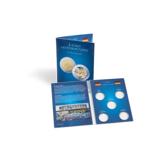 Leuchtturm 361088 Tarjeta p. 5 monedas conmem. alem. de 2€ “30. aniv. de caída del muro de Berlín“ (2019) Leuchtturm 361088 Tarjeta p. 5 monedas conmem. alem. de 2€ “30. aniv. de caída del muro de Berlín“ (2019)