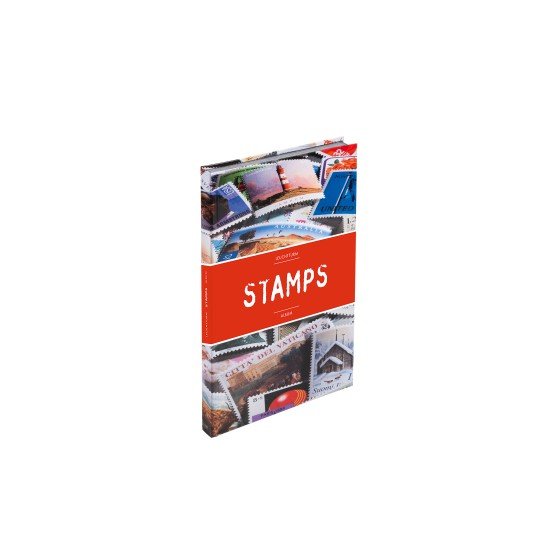 Leuchtturm 361438 Clasificador STAMPS A4, 16 páginas blancas, tapa no acolchada y colorida (banderola)