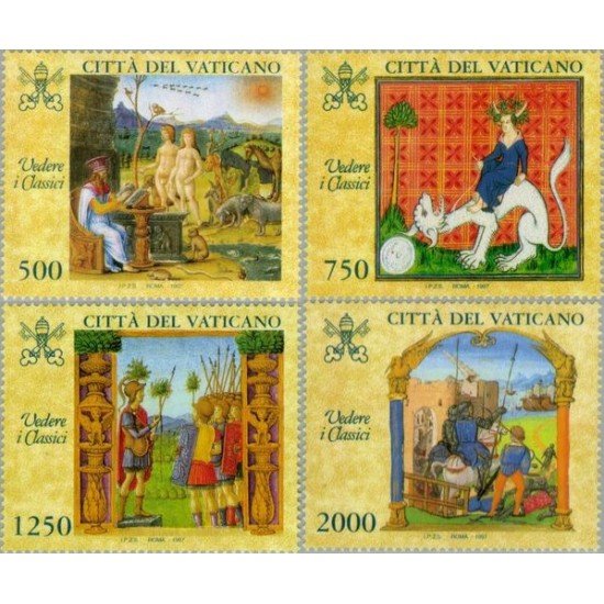 Vaticano - 1072/75 - 1997 Exp. en el Vaticano Mirada sobre los clásicos Ilustraciones Lujo Vaticano - 1072/75 - 1997 Exp. en el Vaticano Mirada sobre los clásicos Ilustraciones Lujo