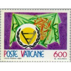 REL/S Vaticano Nº 712 1981 Año inter. de las personas dicapacitadas Emblema Lujo REL/S Vaticano Nº 712 1981 Año inter. de las personas dicapacitadas Emblema Lujo