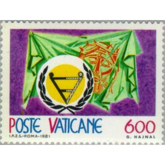 REL/S Vaticano Nº 712 1981 Año inter. de las personas dicapacitadas Emblema Lujo REL/S Vaticano Nº 712 1981 Año inter. de las personas dicapacitadas Emblema Lujo