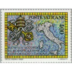 REL/S  Vaticano  Nº 783  1985  Ratificación Concordato entre el Vaticano e Italia Lujo