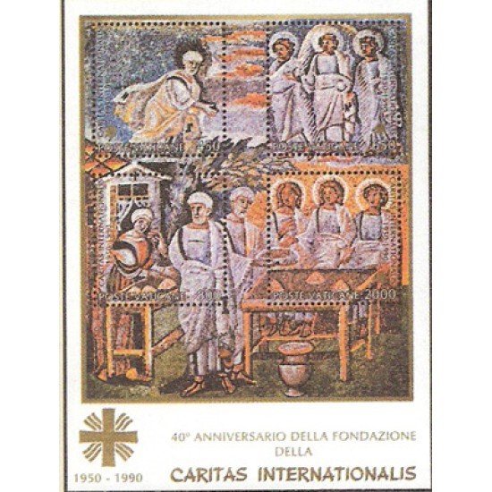 Vaticano HB 12 1990 40º Aniv. de Cáritas Inter. Lujo