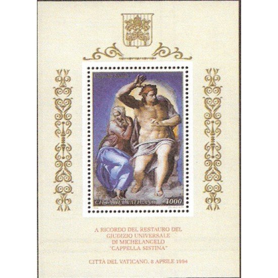 Vaticano HB 14 1994 Fin restauración frescos Capilla Sixtina Lujo