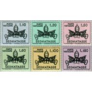 Vaticano  Tasas 19/24 1968 Escudos pontificios de Pablo VI MNH