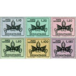 Vaticano  Tasas 19/24 1968 Escudos pontificios de Pablo VI MNH