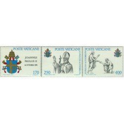 Vaticano - 666/68 - 1979 Entronizamiento de Juan Pablo II Lujo