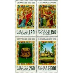 Vaticano - 669/72 - 1979 9º Cent. del martirio de St. Estanislao Lujo