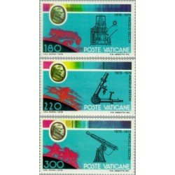 Vaticano - 675/77 - 1979 Cent. muerte del astrónomo P. A. Secchi aparatos de astronomía Lujo