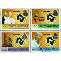 REL/S Vaticano Nº 702/05 1980 50º Aniv. de la fundación de radio Vaticano Sede Lujo REL/S Vaticano Nº 702/05 1980 50º Aniv. de la fundación de radio Vaticano Sede Lujo
