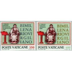 REL/S Vaticano Nº 706/07 1980 Bimilenario de Virgilio Lujo REL/S Vaticano Nº 706/07 1980 Bimilenario de Virgilio Lujo
