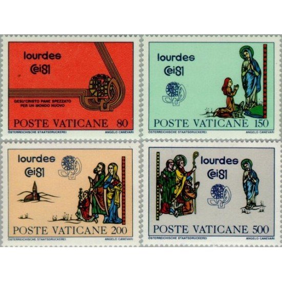 REL/S Vaticano Nº 708/11 1981 42º Congreso eucarístico inter. de Londres Lujo REL/S Vaticano Nº 708/11 1981 42º Congreso eucarístico inter. de Londres Lujo