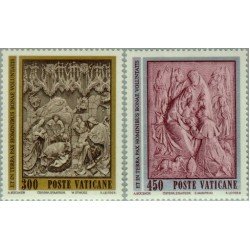 Vaticano - 737/38 - 1982 Navidad Esculturas Lujo Vaticano - 737/38 - 1982 Navidad Esculturas Lujo