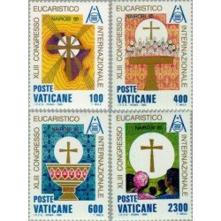 REL/S  Vaticano Nº 779/82  1985  43º Congreso eucarístico inter. Nairobi Lujo