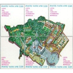 Vaticano - 786/91 - 1986 Ciudad del Vaticano Patrimonio mundial Plano de la ciudad Lujo Vaticano - 786/91 - 1986 Ciudad del Vaticano Patrimonio mundial Plano de la ciudad Lujo