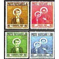 Vaticano 237/40 - 1957 Cent. muerte St. Dominique Savio MNH