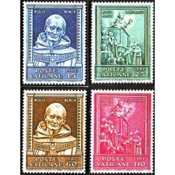 REL/S Vaticano 289/92 1960 5º Cent. muerte St. Antonin MNH REL/S Vaticano 289/92 1960 5º Cent. muerte St. Antonin MNH