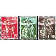 REL/S Vaticano 319/21 1961  15º Centenario de la muerte del papa St. León el Grande MNH