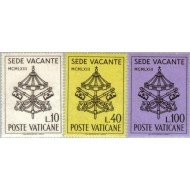 REL/S Vaticano 380/82 1963 Sede vacante Lujo REL/S Vaticano 380/82 1963 Sede vacante Lujo