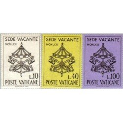 REL/S Vaticano 380/82 1963 Sede vacante Lujo REL/S Vaticano 380/82 1963 Sede vacante Lujo