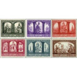 Vaticano  Nº 451/56  1966  Milenario del cristianismo en Polonia Lujo