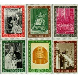 REL/S Vaticano Nº 457/62 1966 Clausura del Concilio ecuménico Vaticano II Lujo REL/S Vaticano Nº 457/62 1966 Clausura del Concilio ecuménico Vaticano II Lujo
