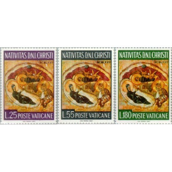 REL/S Vaticano Nº 476/78 1967 Navidad Lujo REL/S Vaticano Nº 476/78 1967 Navidad Lujo