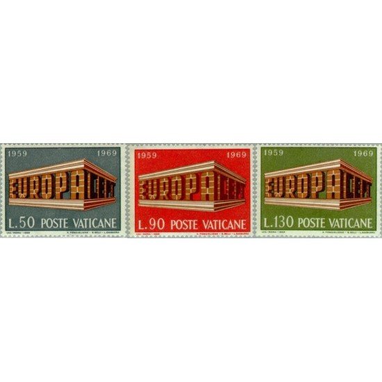 REL/S Vaticano Nº 488/90 1969 Europa Lujo REL/S Vaticano Nº 488/90 1969 Europa Lujo