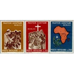 REL/S Vaticano Nº 491/93 1969 Viaje de Pablo VI a Uganda Lujo REL/S Vaticano Nº 491/93 1969 Viaje de Pablo VI a Uganda Lujo