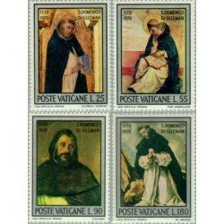 REL/S Vaticano   Nº 527/30   1971  8º Cent. de St. Domingo de Guzman Lujo