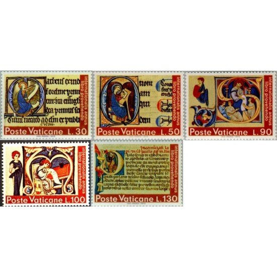 Vaticano Nº 542/46 1972 Año inter. del libro Lujo Vaticano Nº 542/46 1972 Año inter. del libro Lujo