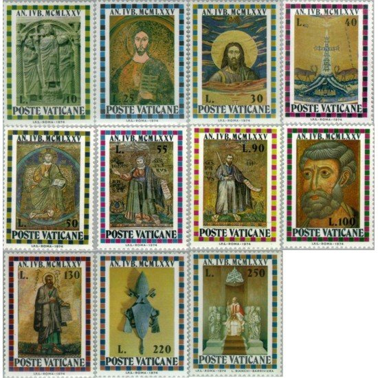 Vaticano - 582/92 - 1975 Año Santo Lujo Vaticano - 582/92 - 1975 Año Santo Lujo