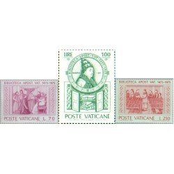 Vaticano - 603/05 - 1975 5º Cent. de la Biblioteca vaticana Lujo