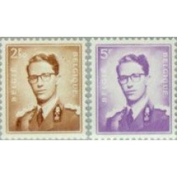 Bélgica - 1028/29 - 1957 1957 Baudouin I Lujo
