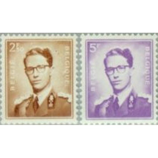 Bélgica - 1028/29 - 1957 1957 Baudouin I Lujo Bélgica - 1028/29 - 1957 1957 Baudouin I Lujo