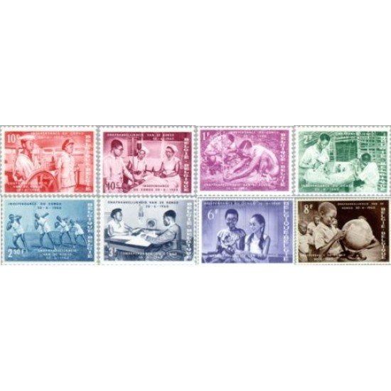 TEN/S Bélgica Belgium Nº 1139/46 1960 Independencia del Congo Lujo TEN/S Bélgica Belgium Nº 1139/46 1960 Independencia del Congo Lujo